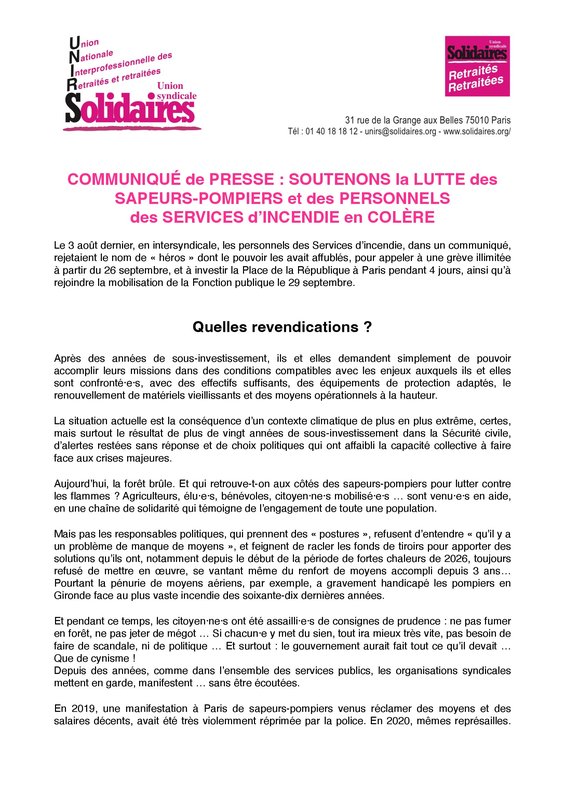 2026 - 8 - 24 - Com Solidarité pompiers 1