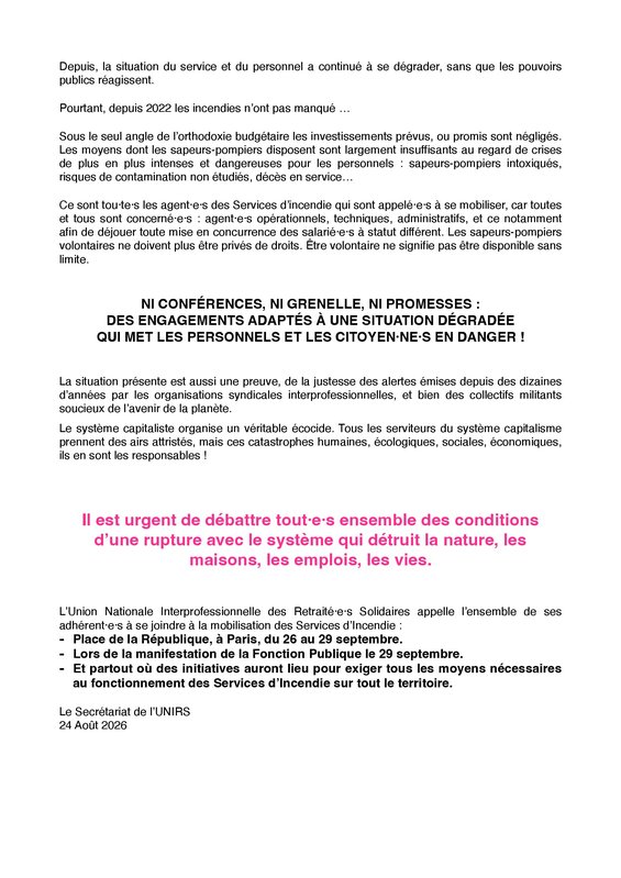 2026 - 8 - 24 - Com Solidarité pompiers 2