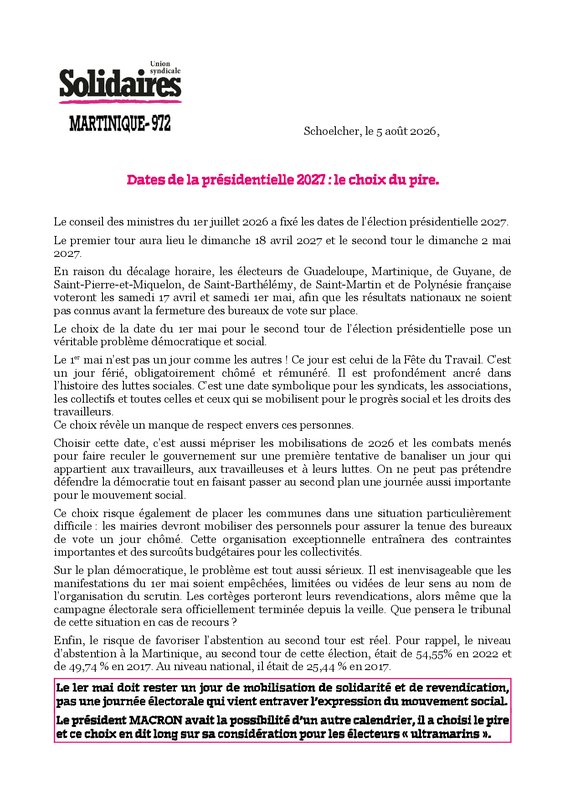 Presidentielle 2027